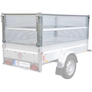 Estensione a griglia Stema 66cm per rimorchio auto Variolux 750, lamiera forata zincata.