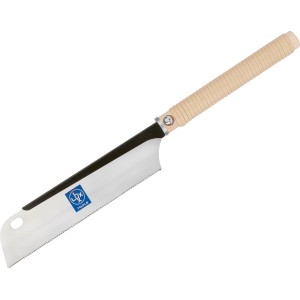 LUX Japansäge Dozuki 240 mm pour travaux de bois précis. Scie à main avec manche droit.