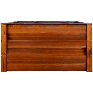 Letto rialzato in legno teak, 150x76x79cm, in legno di pino, per giardino e terrazzo.