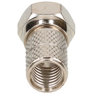 Schwaiger F-Stecker (2 Stk.) 6,5 mm zum Aufdrehen für Antennen-Kabel.