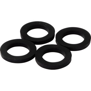 Set di 4 anelli di tenuta in gomma KÖRO, 15x24x3 mm, autoadesivi per raccordi da 3/4 di pollice.