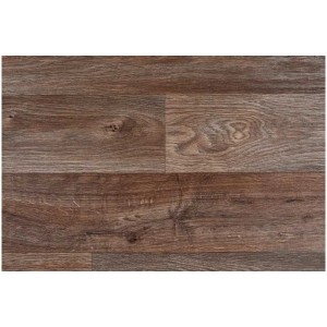 Revêtement de sol CV Elegance aspect parquet marron, vue détaillée.