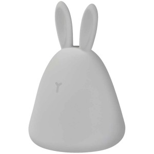 Luce notturna Ledvance LED Nightlux coniglio grigia con RGBW e USB, ideale per camerette.