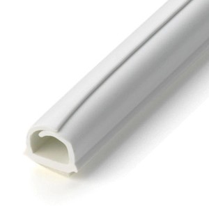 Canalina passacavi Cable-Fix bianca, diametro 5 mm, per una facile gestione dei cavi.