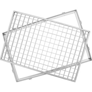 Grille ACO avec cadre en acier galvanisé, 80x40 cm, maille 30/30, pour paillasson.