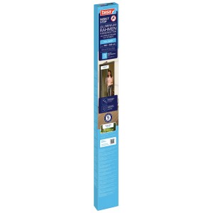 Confezione della zanzariera a telaio in alluminio tesa® Insect Stop per porta antracite.
