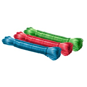 Stendibiancheria Wenko in plastica, 20m, colori assortiti (blu, rosso, verde).