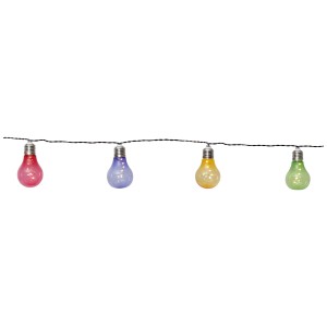 Guirlande solaire Star Trading Glow Multicolor avec ampoules colorées, longueur 180 cm.