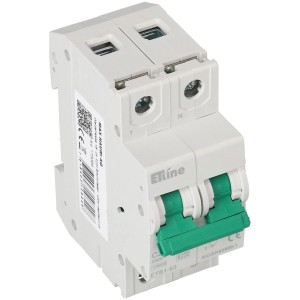 Interruttore magnetotermico Max Hauri 1P+N, 25A, curva C, per impianti elettrici.