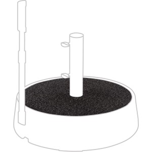 Piastra decorativa Doppler Easy Move Switch granito scuro per base ombrellone.