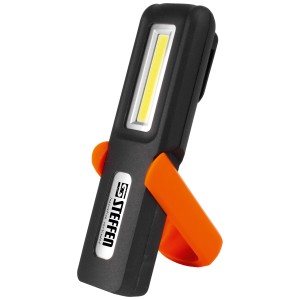 Torcia da lavoro a LED ricaricabile Steffen (3 W) con magnete e gancio.