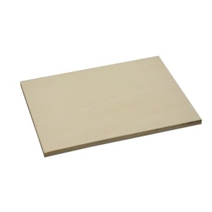 Helle Pappelsperrholzplatte, 600x600x8 mm, geeignet für Bastelarbeiten und Möbelbau.