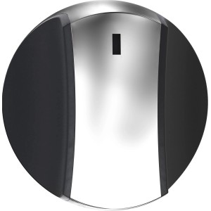 Bouton de commande de remplacement pour barbecue à gaz Jamestown, argenté et noir.