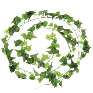 Guirlande de lierre verte, 195 cm de long, idéale pour la décoration.