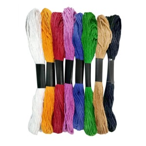 Set Glorex di fili di cotone colorati per braccialetti dell'amicizia (8 pz.).