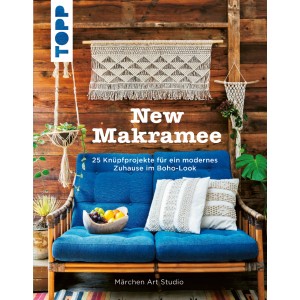 Libro: New Macramè - 25 progetti per decorazioni boho moderne, con istruzioni e ispirazioni.