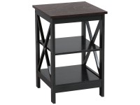 Table d'appoint Beliani Foster Noir (HxlxP) 60 x 40 x 40 cm