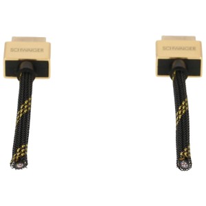 Cavo Schwaiger HDMI Slim Gold, 1,5 m, per trasmissione audio e video ad alta risoluzione.