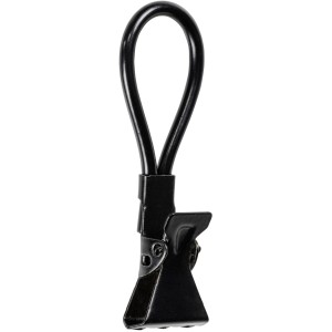 Wenko Occhiello a clip nero, set da 4. Utile in cucina per appendere i tessuti.