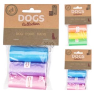 Porta sacchetti per escrementi di cane multicolore, 1 pezzo, pratici sacchetti per la cacca del cane per quando si è in giro.