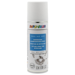 Dupli-Color Spray ritocco a dispersione, 200 ml, bianco. Per riparazioni di vernice e carrozzeria.