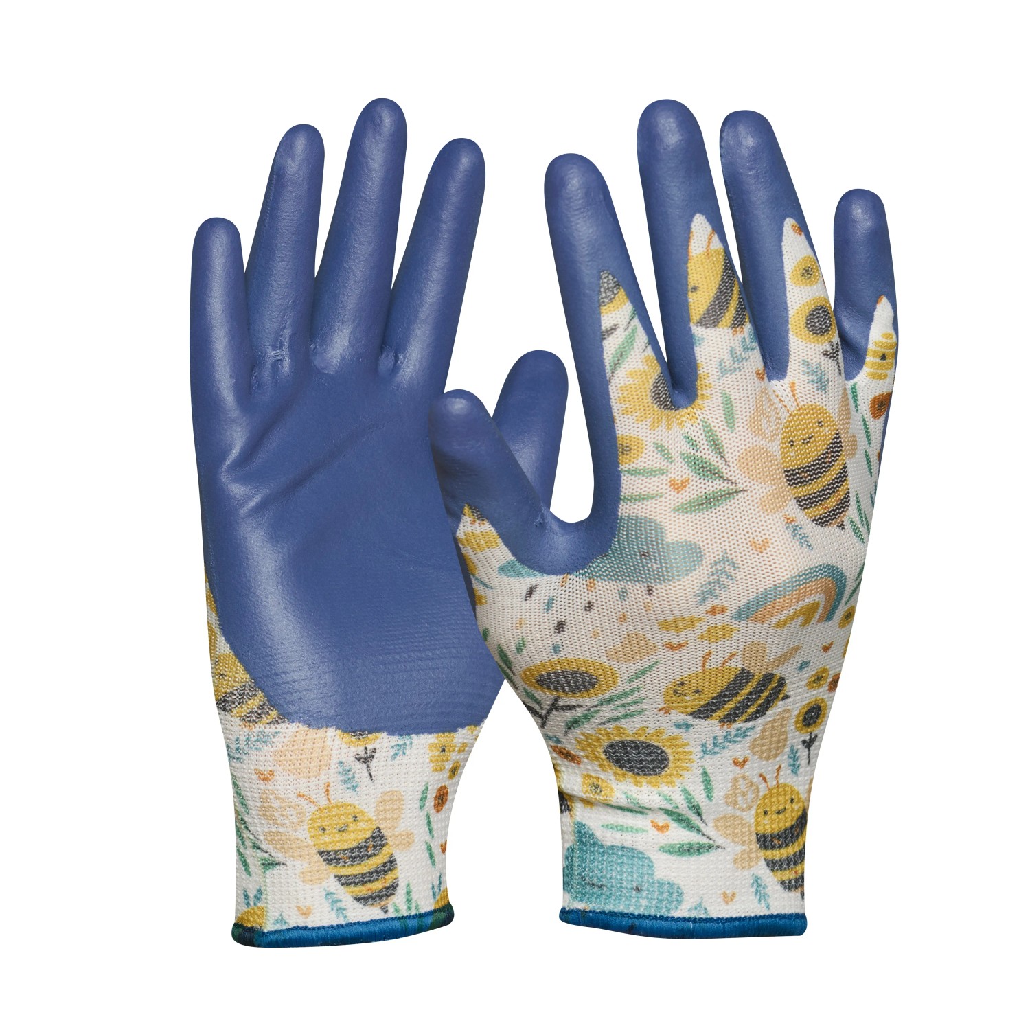 Guanti Da Giardinaggio Per Bambini Gebol Gardeluxe - Taglia XXS, Morbidi E Antivescica, Design Ape Giallo