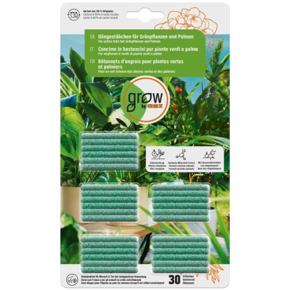 GROW by OBI Bastoncini fertilizzanti per piante verdi e palme 30 pz.