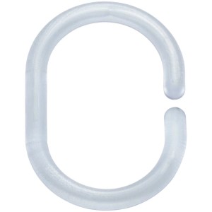 Anneau de rideau de douche Diaqua® Basic transparent pour tringles de douche.