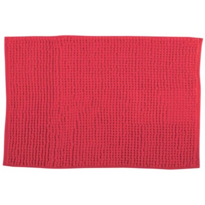MSV Badteppich Chenille Rot 40 x 60 cm