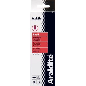 Araldite Rapid colle, 2 tubes de 100ml, prise rapide et haute résistance.