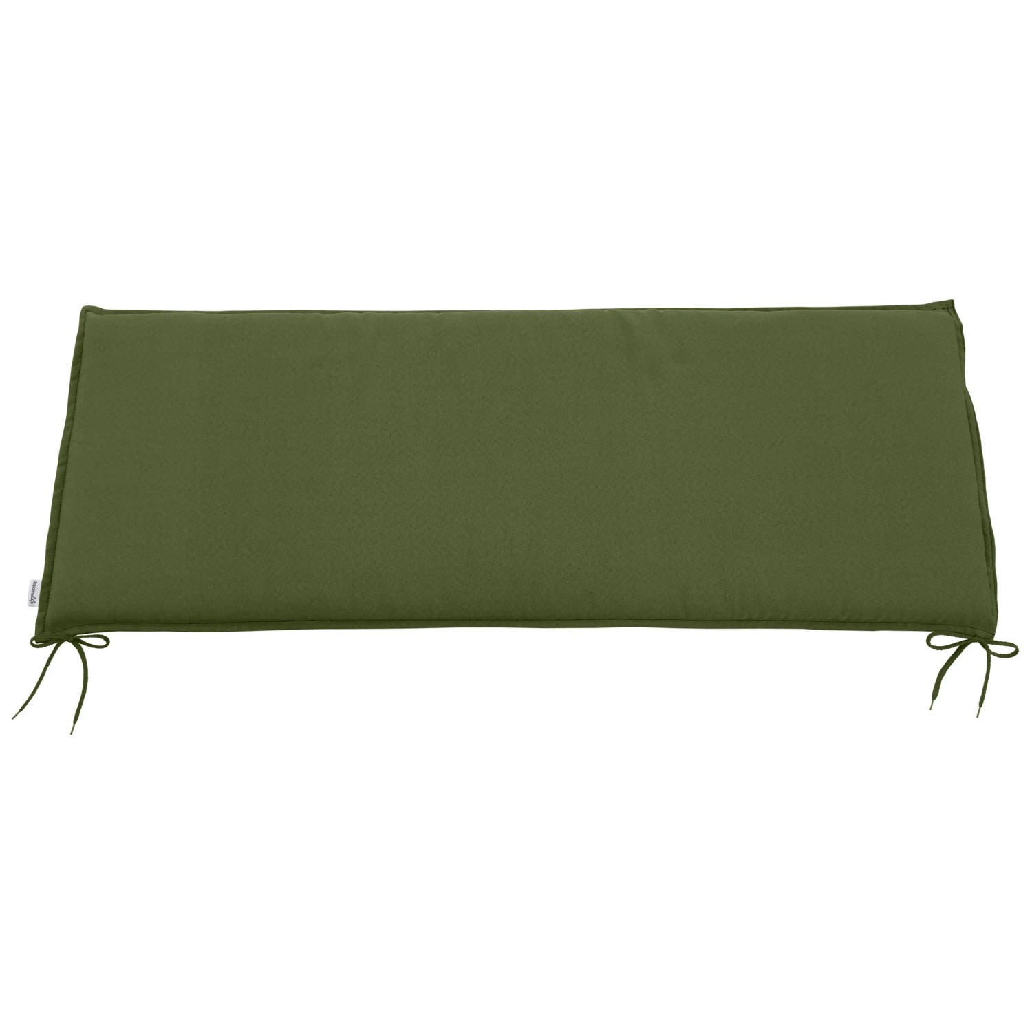 Cuscino Per Panca In Pelle PU Impermeabile 120x40x5 Cm Con Cerniera E Lacci Antiscivolo - Arancione
