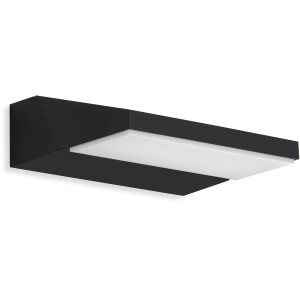 Applique murale extérieure LED Telefunken Bergen, noire, 10W, lumière blanche neutre.