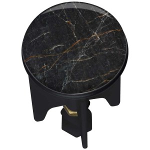 Tappo lavandino Pluggy Marble Nero, Ø 3.9 cm, effetto marmo.