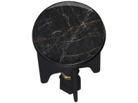 Waschbeckenstöpsel Pluggy Marble Schwarz Ø 3,9 x 6,5 cm