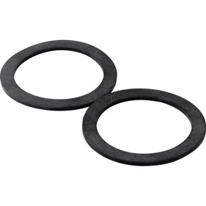 Deux joints d'étanchéité KÖRO EPDM noirs, 42x55x2 mm, pour raccords vissés 1 1/4".
