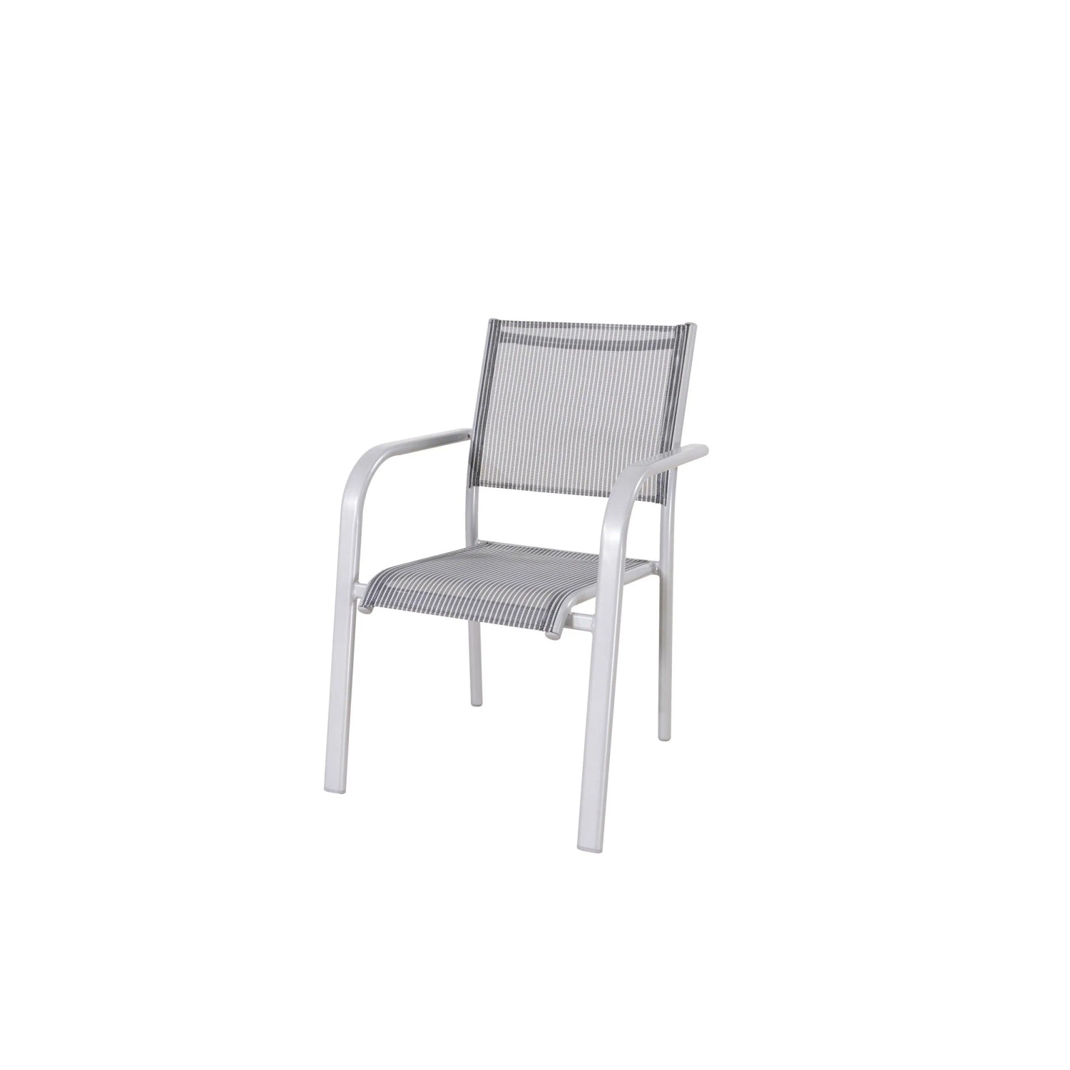 Florabest Stapelsessel Aluminium Grau