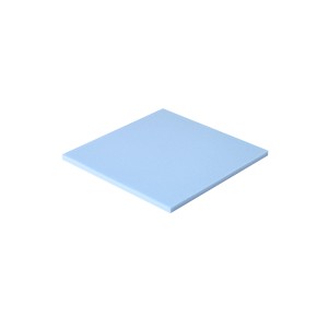 Panneau de mousse bleu clair 500x500x20 mm pour matelas, rembourrage et isolation phonique.