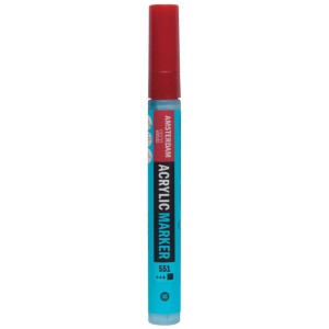 Pennarello acrilico Amsterdam Azzurro cielo chiaro 551 con punta da 4 mm.