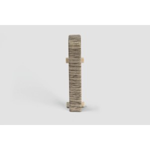 Egger Raccordo per battiscopa Quercia Grigio Chiaro, set da 2 per laminato e parquet.