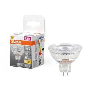 Osram GU5.3 LED Spot MR16, 6,1W, 2700K, 621lm, blanc chaud, avec emballage.