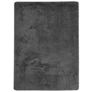 Tappeto Andiamo Alpa, pelliccia sintetica antracite, 120x160 cm. Tappeto moderno per interni.