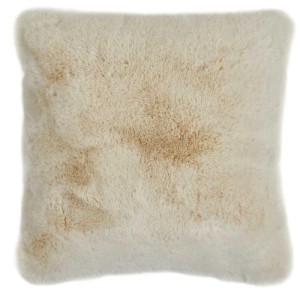 Coussin Coste beige en polyester, 40x40 cm, avec une surface douce et moelleuse.