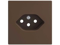 Feller Steckdosen-Frontplatte EdizioDue 1 x Typ13 Coffee Feller Steckdosen-Frontplatte EdizioDue 1 x Typ13 Coffee