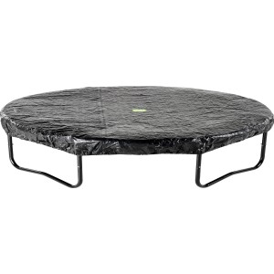 Bâche de protection noire EXIT pour trampoline D366cm, protège du vent et des intempéries.