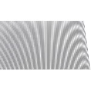 Pannello alveolare trasparente, 6 mm di spessore, 200x105 cm, per coperture in plastica.