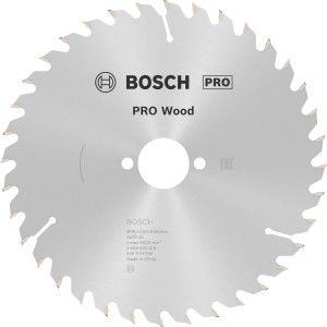 Lama per sega circolare Bosch in metallo duro, 190 mm, per tagli puliti nel legno.