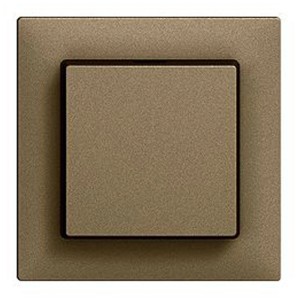 Interruttore a pressione Feller EdizioDue Coffee: Placca frontale termoplastica per interruttori.