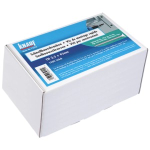 Confezione di viti per cartongesso Knauf TN 35, 3,5x35mm, 1000 pezzi per intelaiatura.