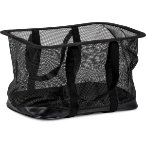Schwarzer Petromax Netzeinsatz (8 l) für Kühltasche, robust und faltbar.