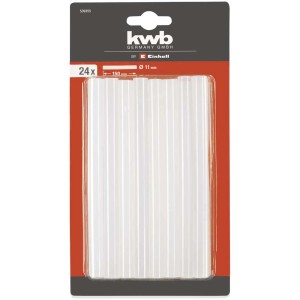 KWB stick di colla, 24 pezzi, 11x150mm, per pistole a caldo.